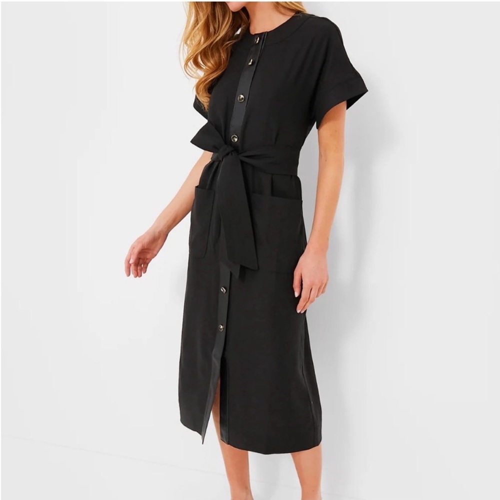 Tuckernuck Leather Trim Kara Dress Women’s 18 tagged XXXL